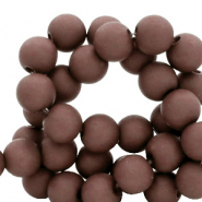 6 mm Perlen aus Acryl Sepia brown