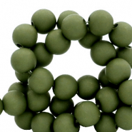 6 mm Perlen aus Acryl Murky green