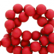 6 mm Perlen aus Acryl Fiery red