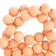 6 mm Perlen aus Acryl Summer peach orange