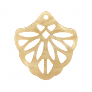 Anh&auml;nger aus Resin Sand beige