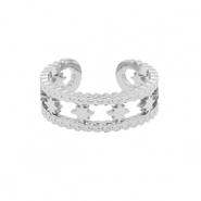 Stainless Steel - Rostfrei Stahl Ringe Star Silber