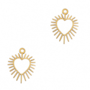 Anh&auml;nger aus Stainless Steel - Rostfreiem Stahl Heart Gold