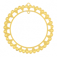 Anh&auml;nger aus Stainless Steel - Rostfreiem Stahl Bohemian 48mm Gold