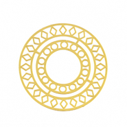 Anh&auml;nger aus Stainless Steel - Rostfreiem Stahl Bohemian 30mm Gold