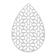 Anh&auml;nger aus Stainless Steel - Rostfreiem Stahl Bohemian Drop Silver