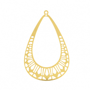 Anh&auml;nger aus Stainless Steel - Rostfreiem Stahl Bohemian Drop Gold