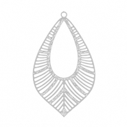 Anh&auml;nger aus Stainless Steel - Rostfreiem Stahl Bohemian Leaf Silver