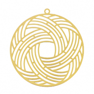 Anh&auml;nger aus Stainless Steel - Rostfreiem Stahl Bohemian 45mm Gold