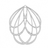 Anh&auml;nger aus Stainless Steel - Rostfreiem Stahl Bohemian Flower Silver