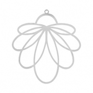 Anh&auml;nger aus Stainless Steel - Rostfreiem Stahl Bohemian Flower Silver
