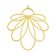 Anh&auml;nger aus Stainless Steel - Rostfreiem Stahl Bohemian Flower Gold