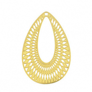 Anh&auml;nger aus Stainless Steel - Rostfreiem Stahl Bohemian Drop Gold