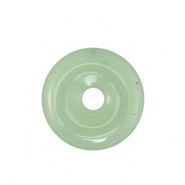 Anh&auml;nger Naturstein Aventurinquarz Donut 25mm Green