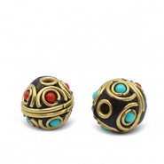 Perlen Bohemian Turquoise-red antique gold