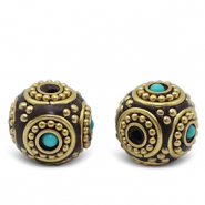 Perlen Bohemian Turquoise-antique gold