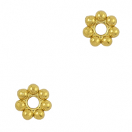 Perlen aus Stainless Steel - Rostfreiem Stahl Spacer Bali Ring 5mm Gold