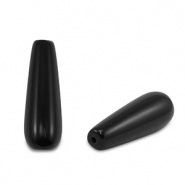Perlen Naturstein Achat Drop Black