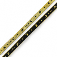 Schmucktextband Moon and Star Black-gold