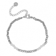 Stainless Steel - Rostfrei Stahl Armb&auml;nder Silver-white