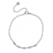 Stainless Steel - Rostfrei Stahl Armb&auml;nder Hearts Silver