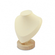 Schmuck Display B&uuml;ste f&uuml;r Ketten Natural-beige