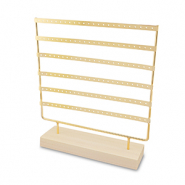 Schmuck Display f&uuml;r Ohrringe Natural-gold