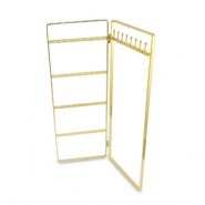 Schmuck Display f&uuml;r Ohrringe und Ketten Gold