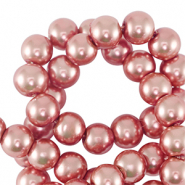 Glaswachs Perlen 8mm Coral pink