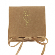 Schmuck Beutel Blume Sierra brown-gold