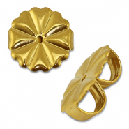 Zubeh&ouml;r aus Stainless Steel - Rostfreiem Stahl (RVS) Ohrringe Verschluss Gold