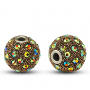 Perlen Bohemian Dark purple-strass