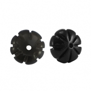 Perlen Naturstein Achat Flower Black