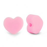 Perlen Polymer Heart Light pink