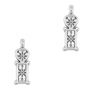 Anh&auml;nger Metall DQ Heart Antik silber (Nickelfrei)