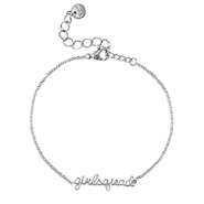 Stainless Steel - Rostfrei Stahl Armb&auml;nder ''girlsquad'' Silver