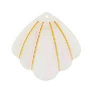 Anh&auml;nger aus Resin Shell Off white