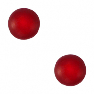 4 mm soft Polaris Elements Cabochons "Geburtssteine" Januar SS16 shiny Wine red