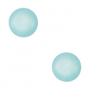 4 mm soft Polaris Elements Cabochons "Geburtssteine" M&auml;rz SS16 shiny Turquoise