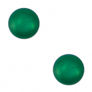 4 mm soft Polaris Elements Cabochons "Geburtssteine" Mai SS16 shiny Dark green