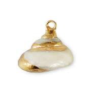 Anh&auml;nger Muschel Special Snail Pearl-gold