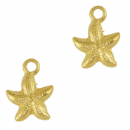 Anh&auml;nger aus Stainless Steel - Rostfreiem Starfish Gold