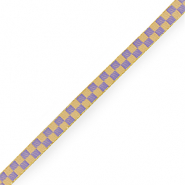 Schmucktextband Cubes Yellow-purple