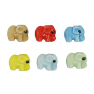 Keramik Perlen Elephant Multicolour