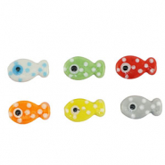 Keramik Perlen Fish Multicolour