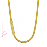 Stainless Steel - Rostfrei Stahl Kette Snake Gold