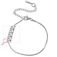 Stainless Steel - Rostfrei Stahl Armb&auml;nder Silver