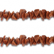 Perle Chip Steine Glitter brick brown