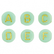 Acryl Buchstaben Mix Mint green-gold