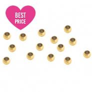 Zubeh&ouml;r aus Stainless Steel - Rostfreiem Stahl Quetschperlen 2mm Gold